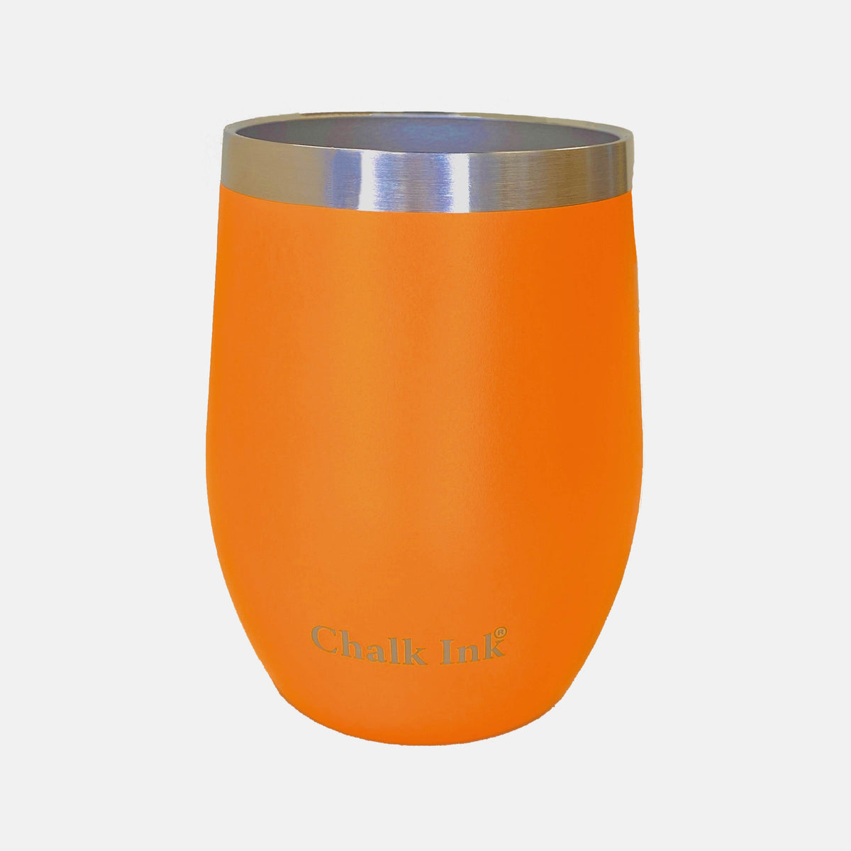 12 oz. Chalk Ink® Mandarin Orange Travel Tumbler with Clear Slider Lid