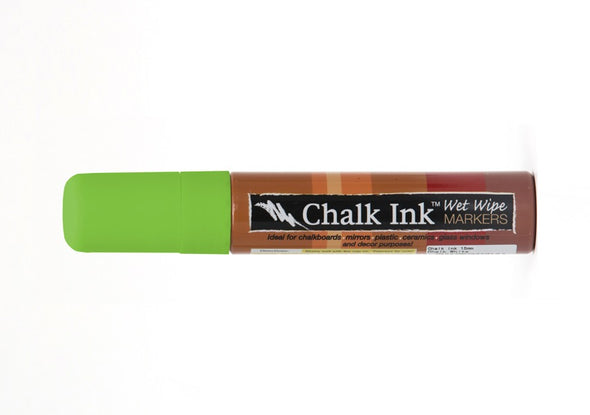 Image of the product 15mm Chalk Ink Fluorescent Lightning Green Wet Wipe Marker