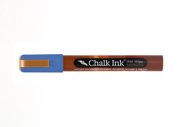 Chalk Ink® Grover Blue 6mm Chisel Tip Wet Wipe Marker