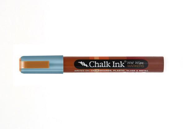 Chalk Ink® Metallic Electric Blue 6mm Chisel Tip Wet Wipe Marker
