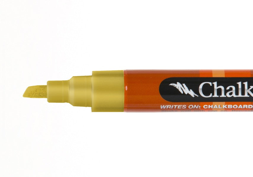 Chalk Ink® Metallic Gold Dancer 6mm Chisel Tip Wet Wipe Marker