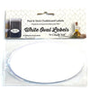 White Oval Peel & Stick Chalkboard Writeable Labels 10 Pack
