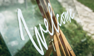 How To Create Your Own Wedding Signage Using Chalk Markers