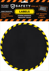 Chalk Ink® Adhesive Writable Safety Label Circle Shape 3 Pack