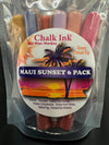 Closeup product image of Chalk ink liquid chalk marker variety pack of Maui sunset inspired colored markers