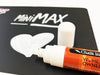 MiniMax 8mm Chisel Tip Wet Wipe White Liquid Chalk Marker