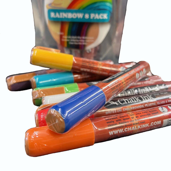 Product image of chalk ink liquid chalk rainbow variety marker pack