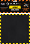 Chalk Ink® Adhesive Writable Safety Label Square Shape 3 Pack