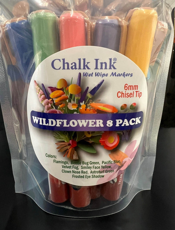 Closeup product image of chalk ink wildflower variety pack of chalk ink liquid chalk markers