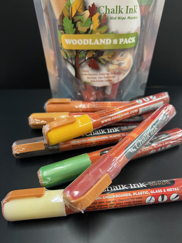 6mm Woodland 8 Pack Wet Wipe