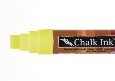 Image of the product 15mm Chalk Ink Fluorescent Firefly Yellow Wet Wipe