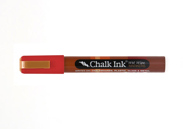 Chalk Ink® Clown Nose Red 6mm Chisel Tip Wet Wipe Marker