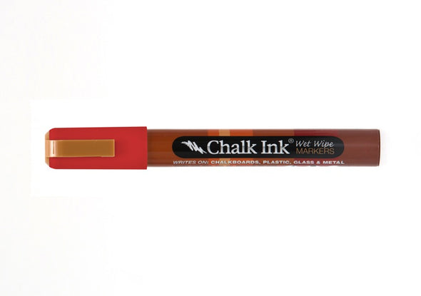 Chalk Ink® Clown Nose Red 6mm Chisel Tip Wet Wipe Marker