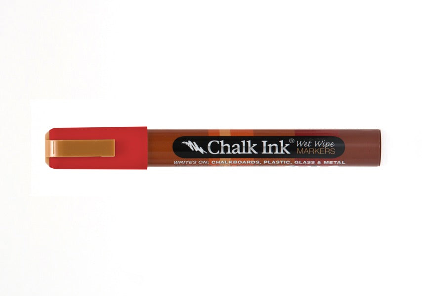 Chalk Ink® Clown Nose Red 6mm Chisel Tip Wet Wipe Marker