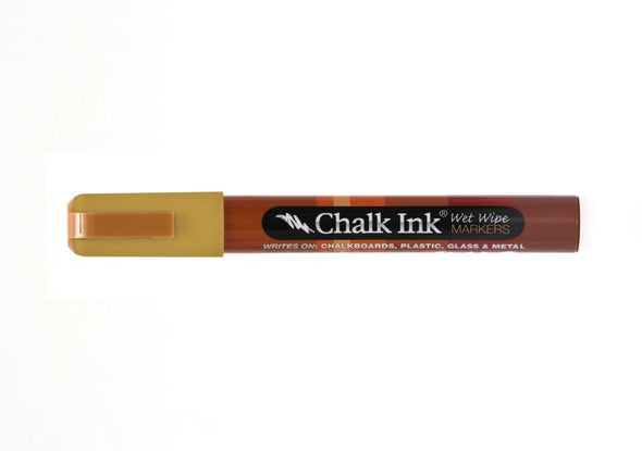 Chalk Ink® Dijon Mustard 6mm Chisel Tip Wet Wipe Marker