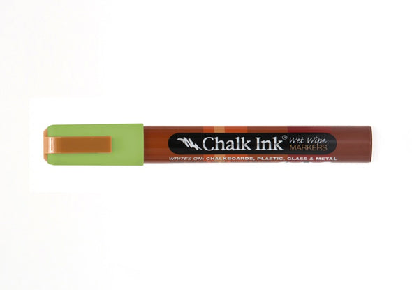 Chalk Ink® Eco Green 6mm Chisel Tip Wet Wipe Marker