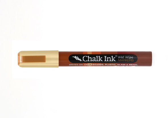 Chalk Ink®  Champagne Metallic 6mm Chisel Tip Wet Wipe Marker