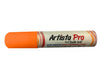 Image of Chalk Ink liquid chalk Artista Pro formula marker with cap on in color Candy Corn Orange