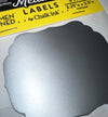 Metallic Aluminum Color Peel & Stick Vintage Writeable Labels 5 Pack