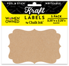 Kraft Pantry Peel & Stick Writeable Labels 5 Pack