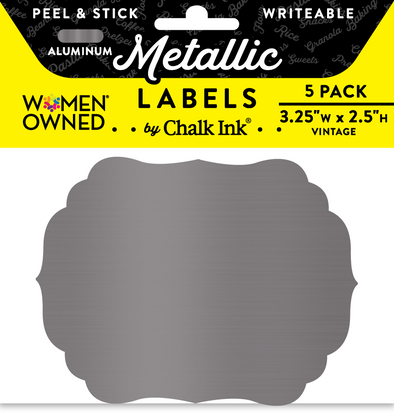 Mr. Pen- Chalkboard Labels, 100pc, Assorted Shapes, 1 White Chalk Marker  and Small Towel, Labels, Label Stickers, Labels for Storage Bins, Sticker