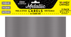 Metallic Aluminum Color Peel & Stick Rectangle Writeable Labels 5 Pack