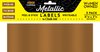 Metallic Copper Color Peel & Stick Rectangle Writeable Labels 5 Pack