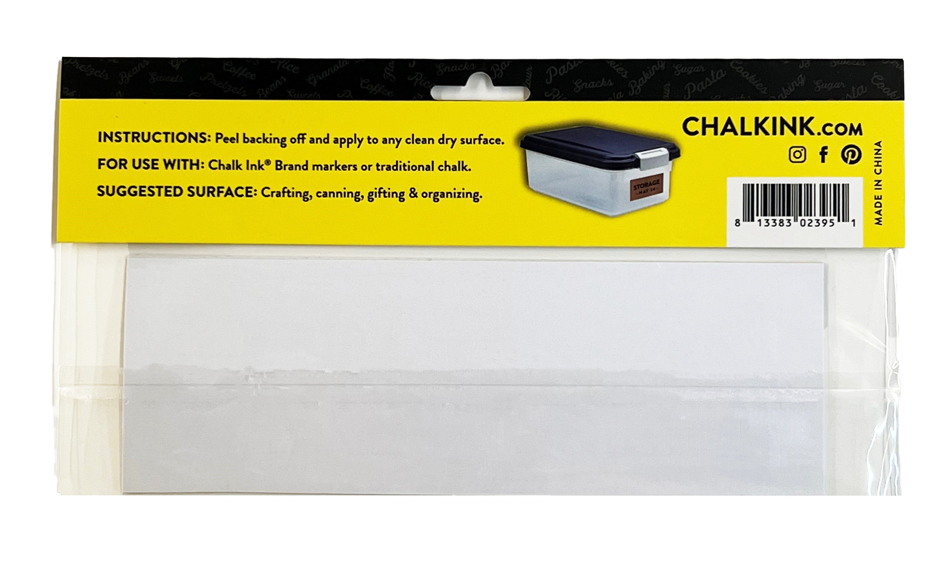 Metallic Copper Color Peel & Stick Rectangle Writeable Labels 5 Pack