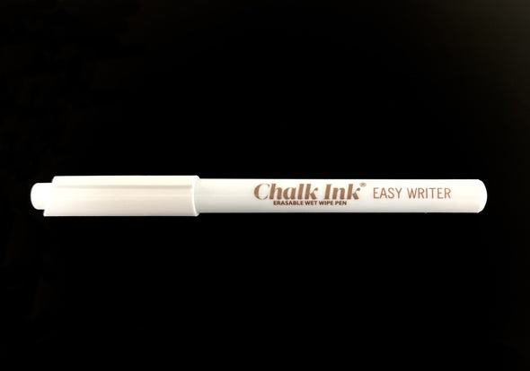 Easy Writer by Chalk Ink® Fine Bullet Tip No Pump & No Prime White Wet Wipe Paint Pen