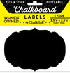 Black Peel & Stick Fancy Oval Writeable Labels 5 Pack