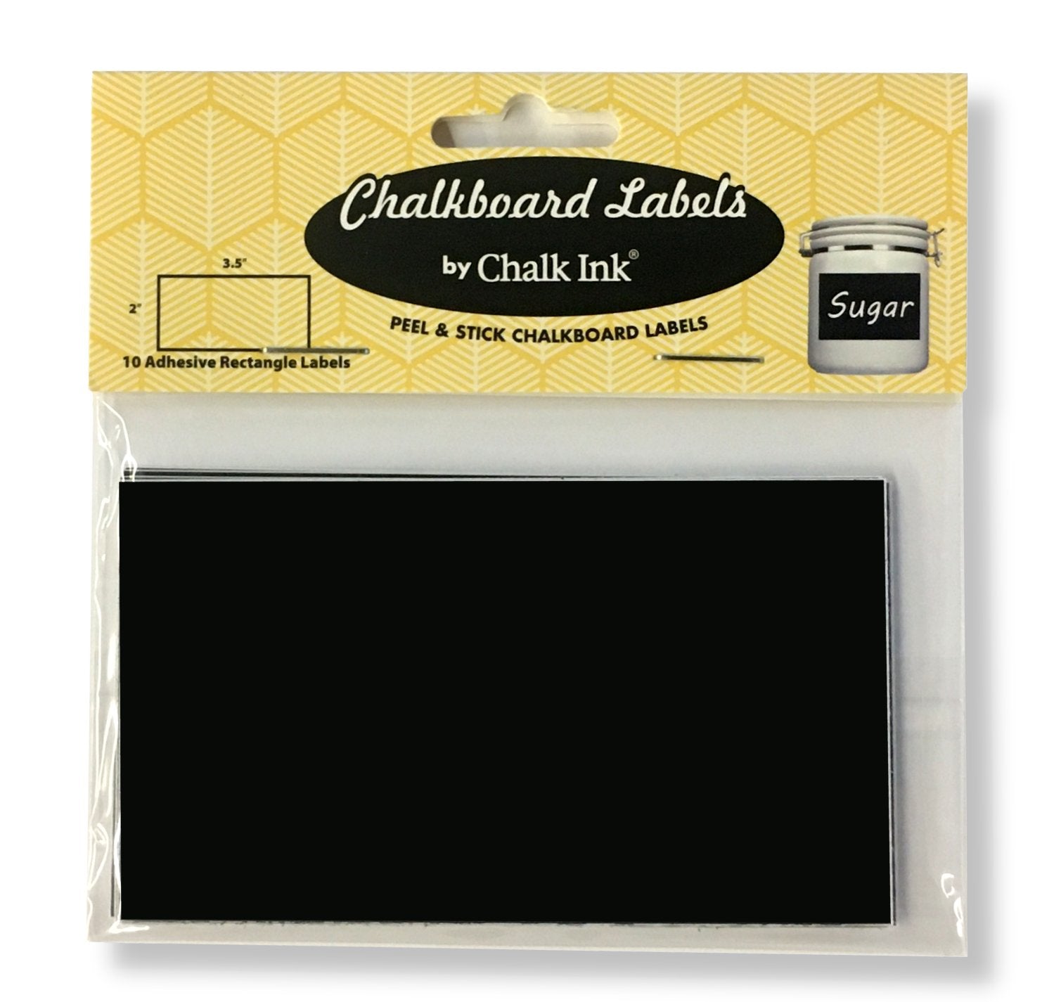 Wrapables Set of 51 Chalkboard Labels / Chalkboard Stickers - 3.5 x 2 Fancy Rectangle