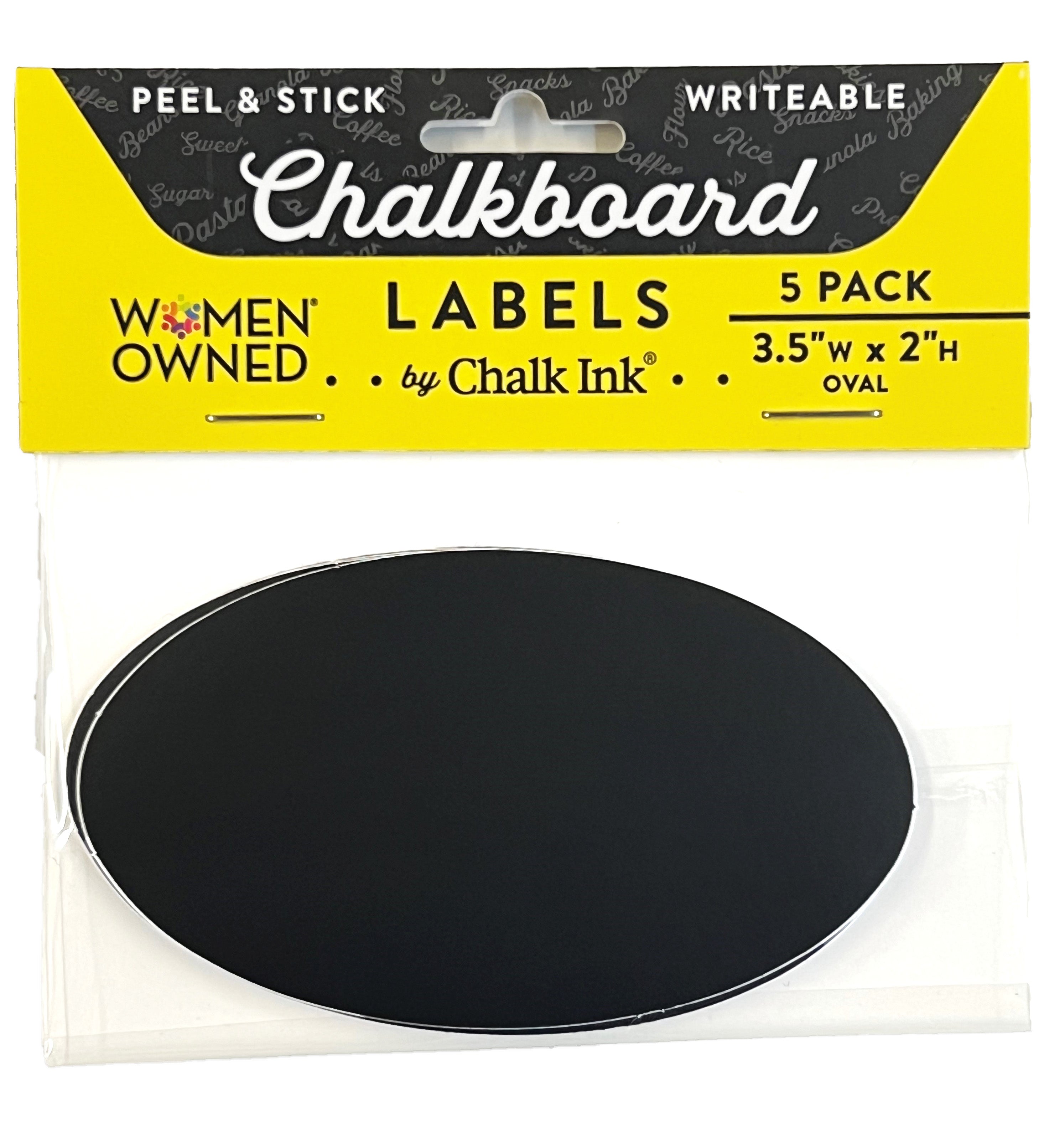 Avery Oval Chalk Labels - 12 Pack - Black, 4 x 6 in - Kroger