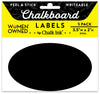 Black Peel & Stick Oval Writeable Labels 5 Pack