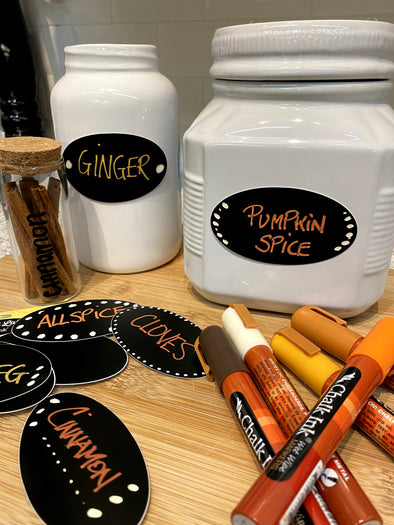 Pumpkin Spice 5 Pack & Oval Labels