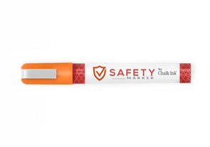2mm Bullet Tip Chalk Ink Fluorescent Caution Orange Safety Marker