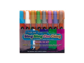 Image of the product Chalk Ink 6mm Bling Bling Cha Ching 8 Pack of metallic markers