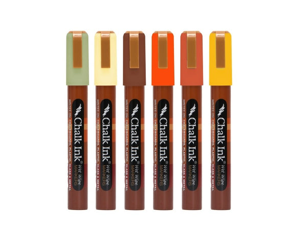 Chalk Ink® Fall-Lala-Lala Set of 6 Pack of Markers