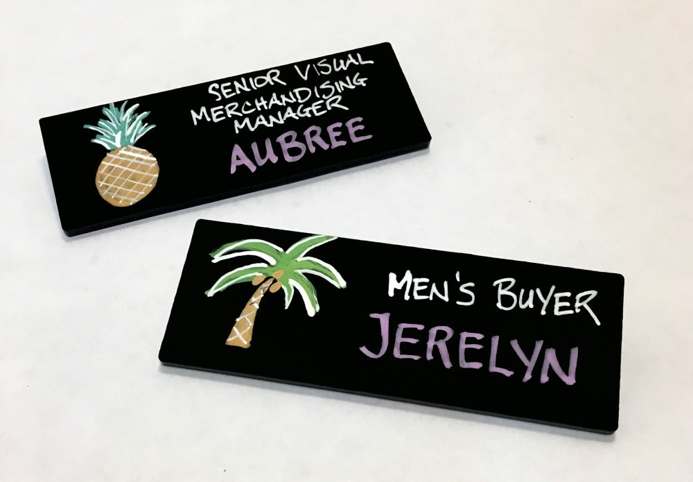 Set of 5 Chalkboard Name Tags Chalk Ink®