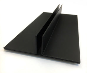 Steel Countertop Sign Holder - Black