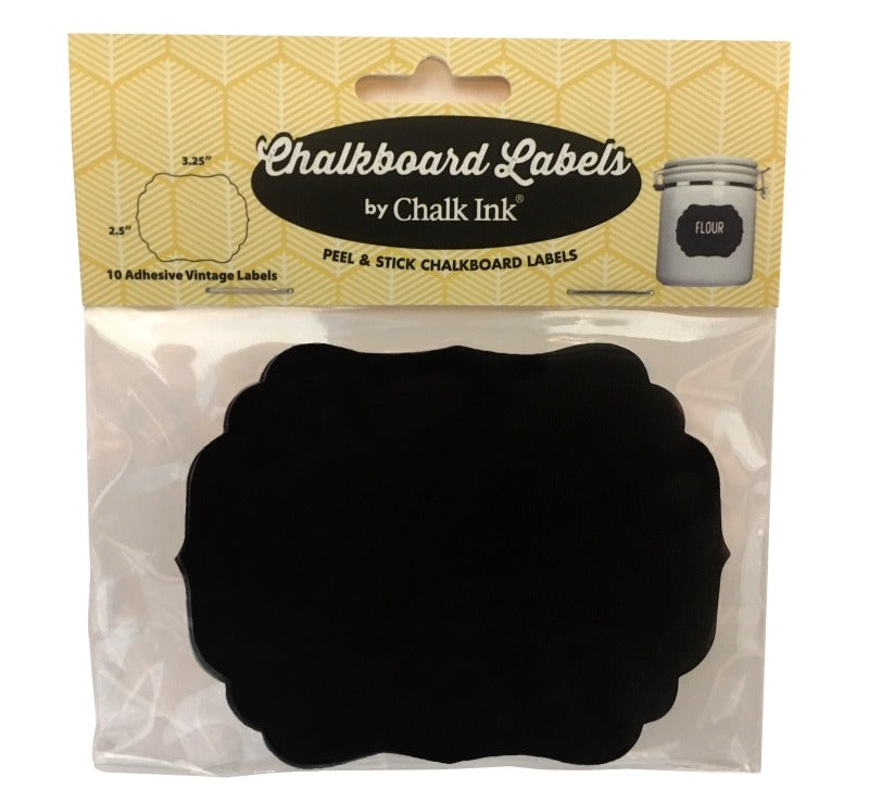 Black Ornate Chalkboard Labels, Hobby Lobby