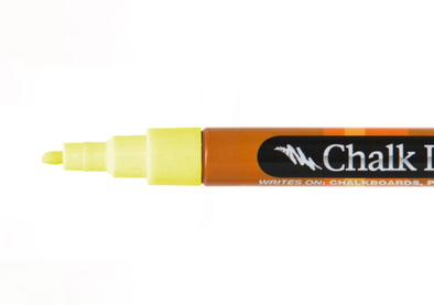 1mm Fine Tip Fluorescent Firefly Yellow Wet Wipe Marker